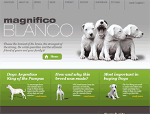 Tablet Screenshot of magnificoblanco.com